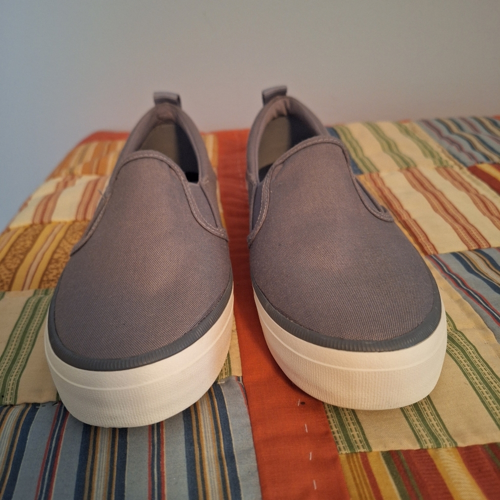 Sperry Women's Gray Twin Gore Seacycled Slip-on Sneaker Size 7